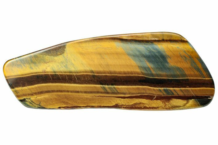 Polished Blue & Orange Tiger's Eye Slab - South Africa #229107